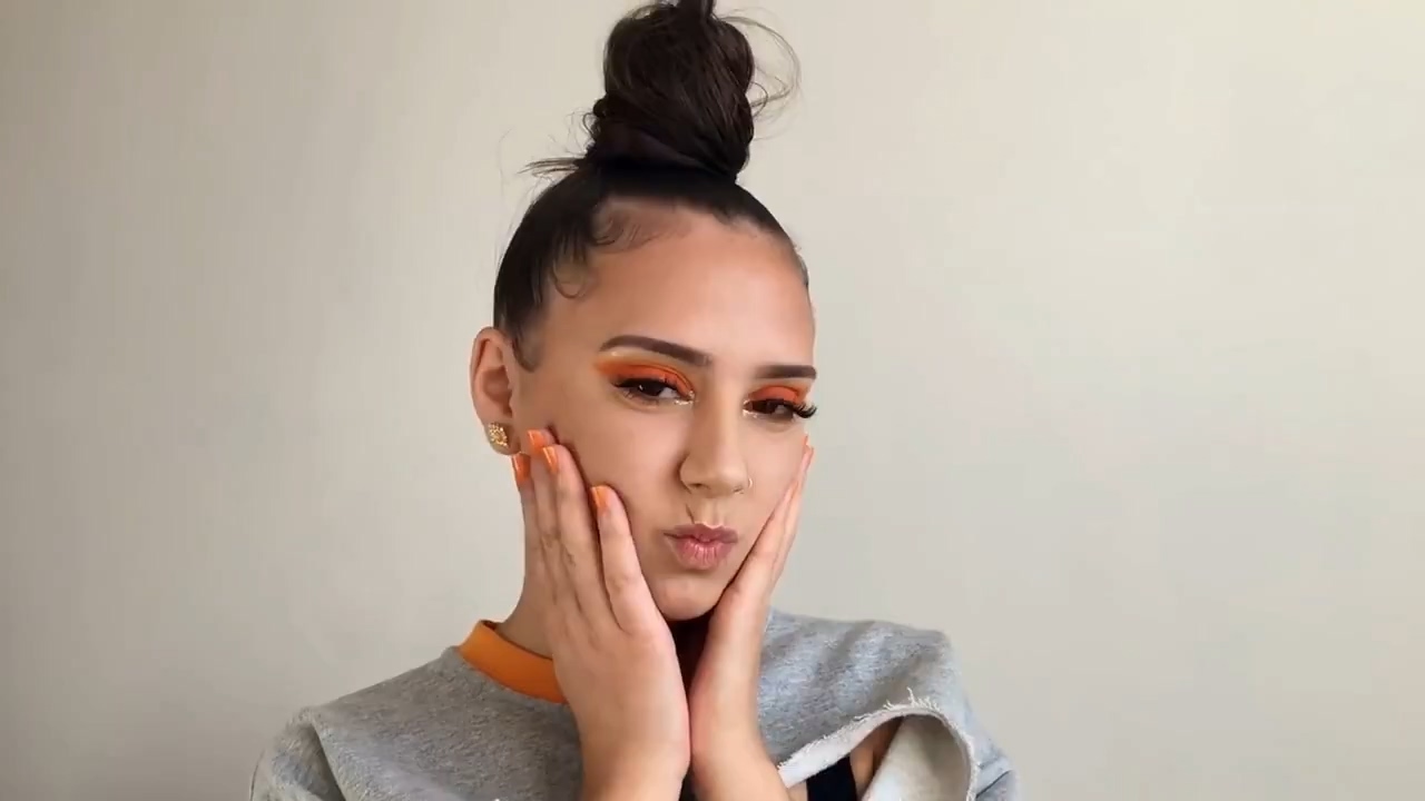 orange makeup (dégradé pour les débutants)